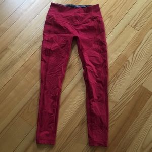 Lulu lemon Red Valentine yoga pants size 10